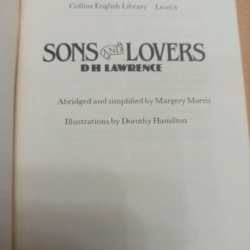 Book Sons and Lovers like new, English, Collins English Library