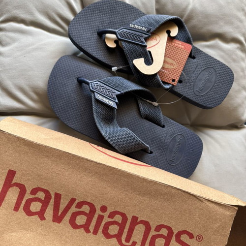 Havaianas flip flops new, navy blue size 36-37.5