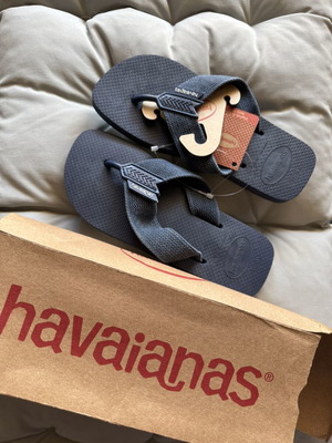 Havaianas flip flops new, navy blue size 36-37.5
