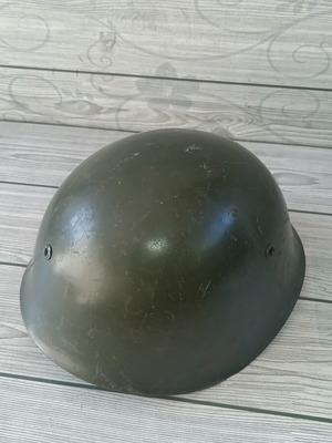 Vintage metal helmet from World War II
