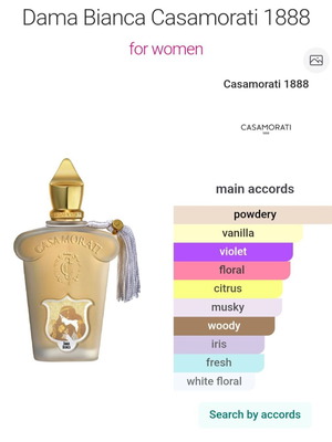 Dama Bianca Xerjoff Casamorati 2ml decant new, vanilla powdery