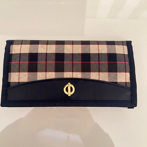 Checked wallet unused, blue