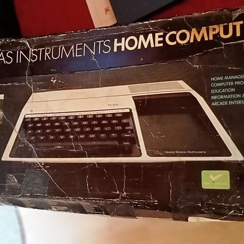 Texas Instruments TI99/4A used 16-bit retro computer with Command Module