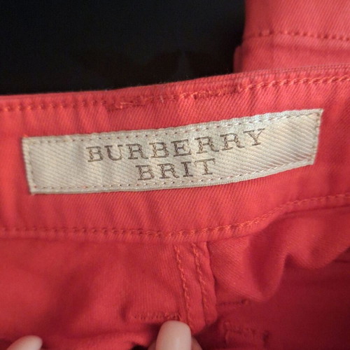 Burberry red skinny jeans