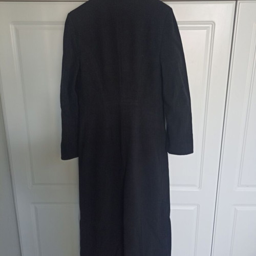 Sisan Club vintage wool maxi coat, black, size S