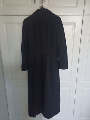 Sisan Club vintage wool maxi coat, black, size S