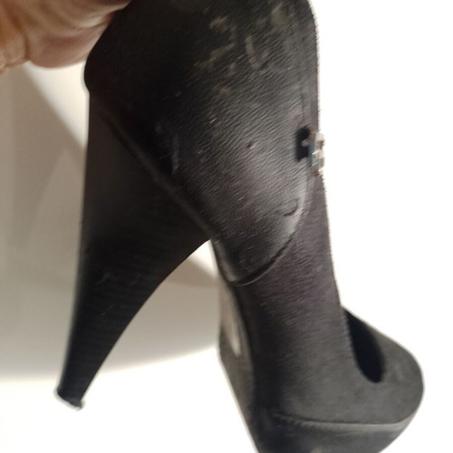 Black pumps size 38 used with wear