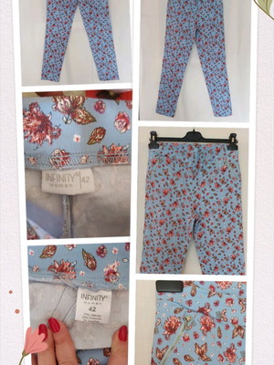 Τζιν κολάν Infinity woman σαν καινούργιο, με λουλουδάτο σχέδιο