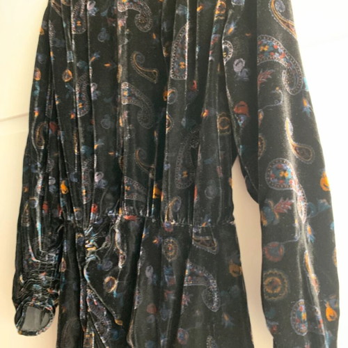 Vintage velvet dress Zara like new, black, size M