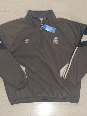 Real Madrid CF 1/4 Zip Fleece Adidas Originals 2024 size XL new