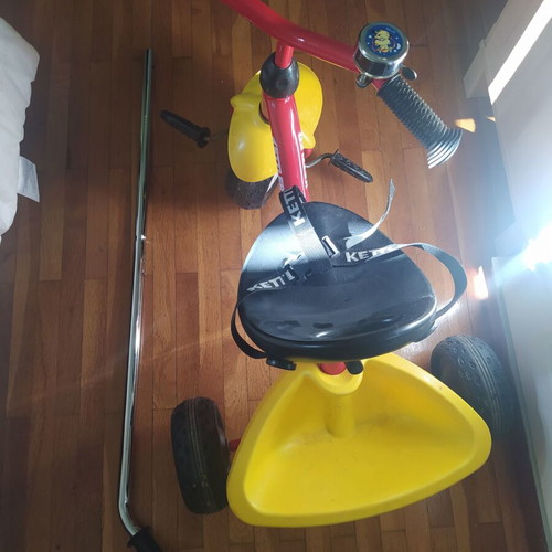 Kettler tricycle used with parent handle