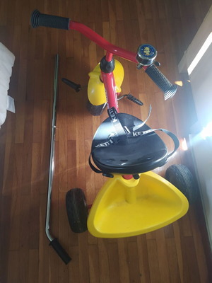 Kettler tricycle used with parent handle
