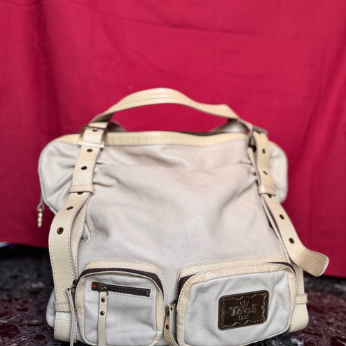 Tous leather shoulder bag beige like new