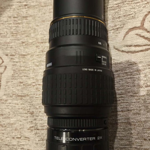 Sigma 70-300mm APO Macro Super with Teleconverter 2x like new