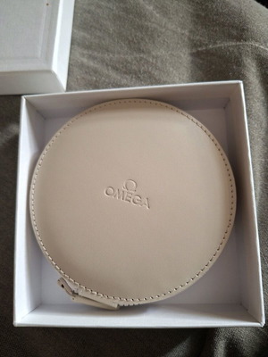 Omega jewelry or coin case new, beige