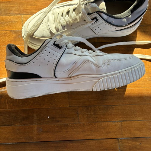 Zara sneakers size 41 used, white, comfortable for walking