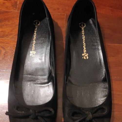 Pentavras black ballerinas size 38 used