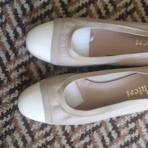 D Chicas Leather Women's Shoes Size 38 Beige like new