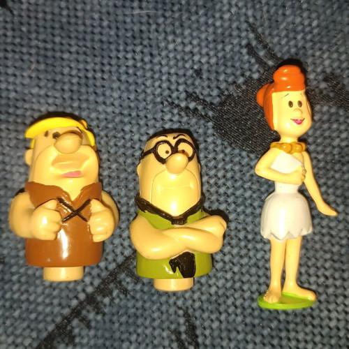 Flintstones figures used, all together