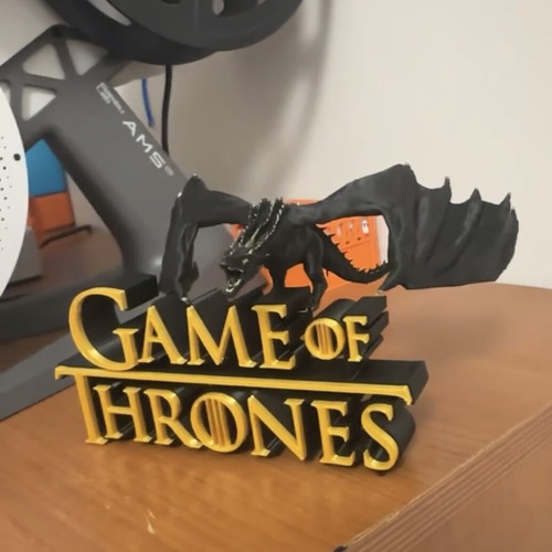 Game of Thrones figure with dragon new