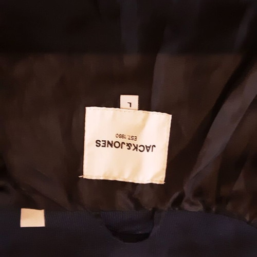 Ζακέτα μπουφάν Jack & Jones μπλε σκούρο, αφόρετη, μέγεθος L