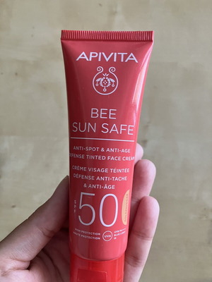 Apivita Bee Sun Safe SPF 50 tinted face cream