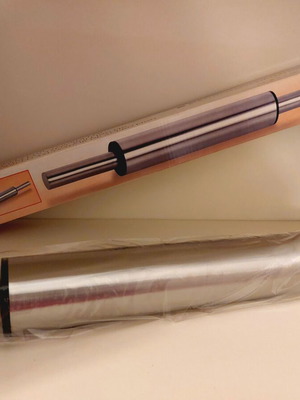 Stainless steel rolling pin 46.5 cm new