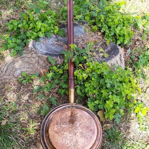Antique Copper Bed Warmer used