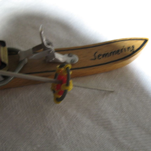 Semmering ski miniature like new with matchbox holder
