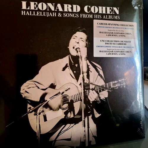 Leonard Cohen Hallelujah & Songs From His Albums Limited Edition Blue 2XLP new mint