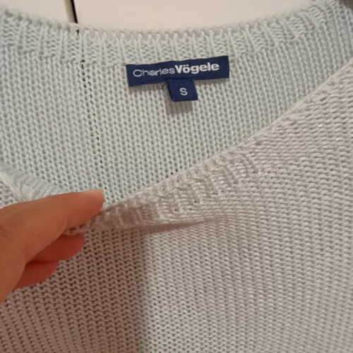 Charles Vogele autumn knitted sweater like new, gray