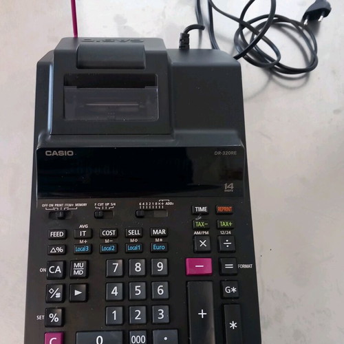 Casio DR-320RE calculator like new with printer