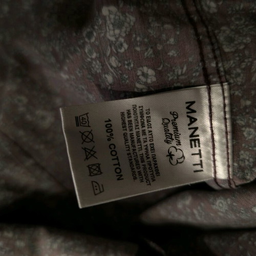 Manetti men's shirt No 40 slim line like new, multicolor