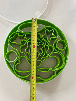 Baking molds set used, box for cookies