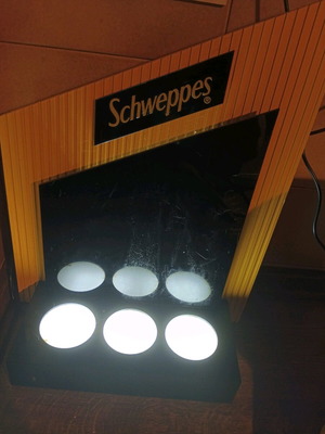 Retro Schweppes lamp new, decorative, vintage
