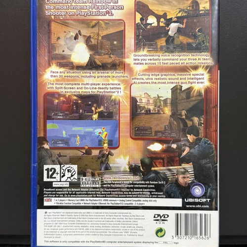 Rainbow Six 3 PS2 game