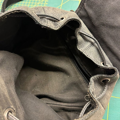 Camelbak leather backpack used, black
