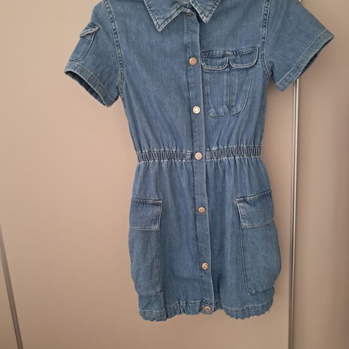Zara denim summer dress with buttons like new, size 11-12