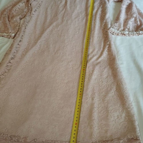 Hype pink-nude dress with lace like new, size M