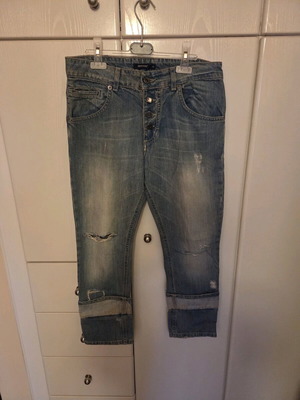 Denny Rose jeans small, like new, straight ankle length, blue