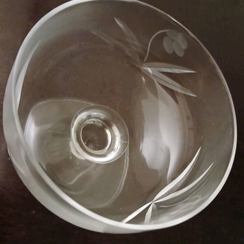 Vintage stemmed glasses set of 6 like new
