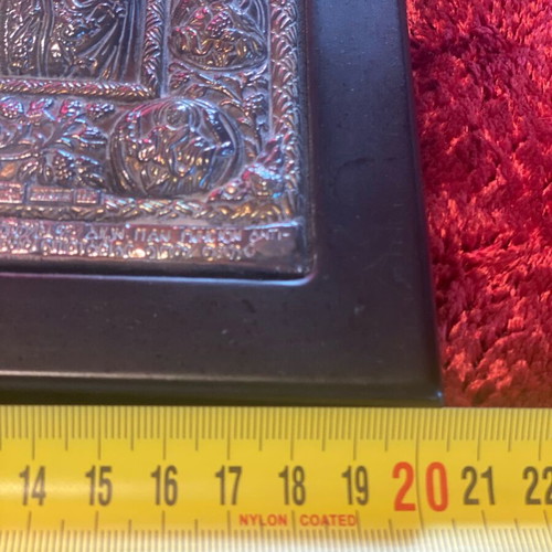 Axion Esti silver icon like new, Byzantine replica