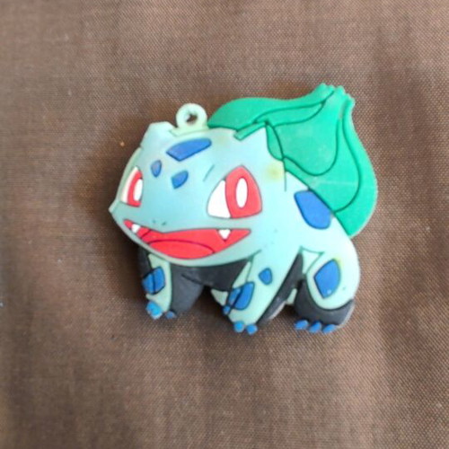 Pokémon Bulbasaur rubber silicone keychain used Nintendo 2016