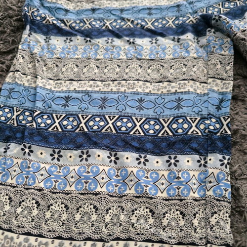 Saya pants used with blue pattern S/M