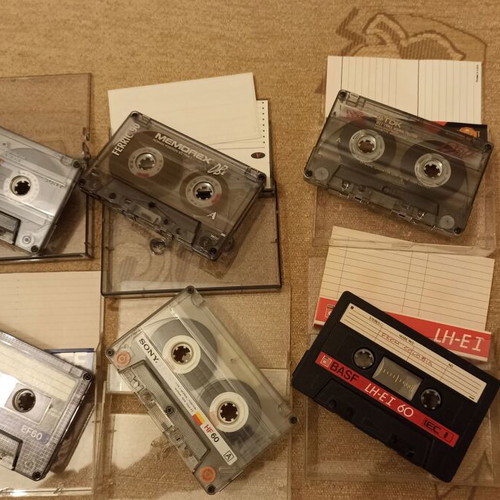 Audio tape cassettes used, pack of 17, Philips, Sony, TDK, Maxell