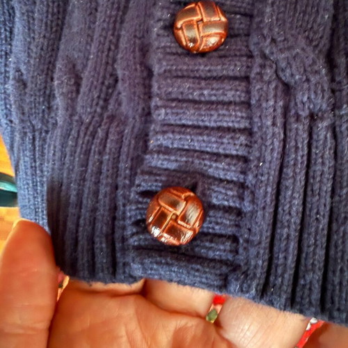 Ralph Lauren baby cardigan 24M blue knitted like new