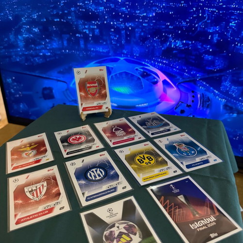 Uefa Champions League and Europa League cards new, set of 11