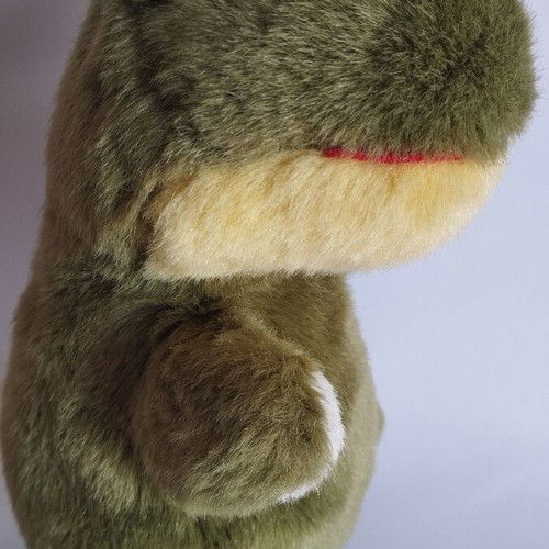 Frog plush hand puppet for puppet theater 32 cm like new