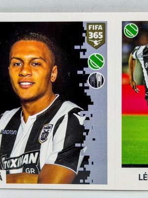 Panini FIFA 365 Sticker Léo Jabá PAOK FC Blue Back mint condition