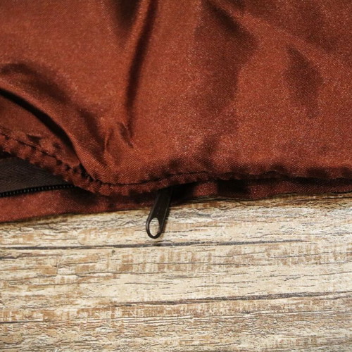 Pillowcase dark brown 77x75 cm 100% Siam silk